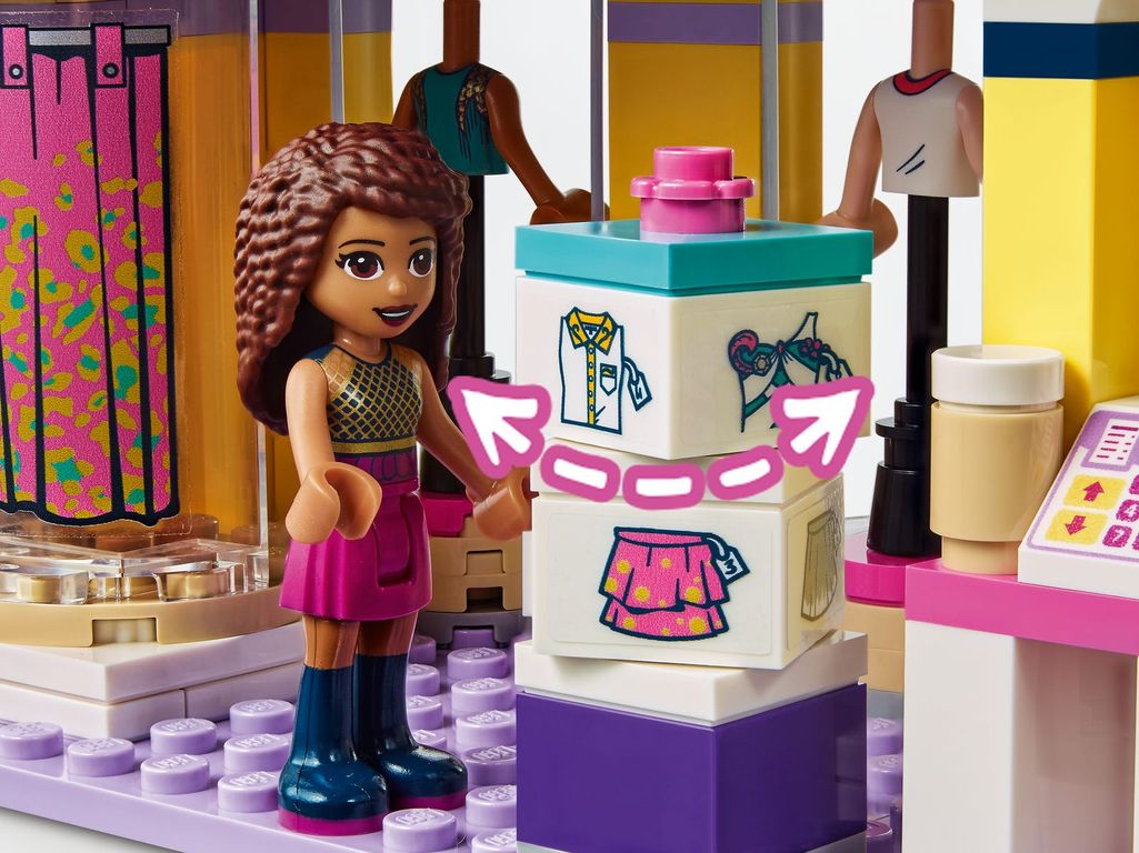 LEGO® Friends Emma's Fashion Shop components