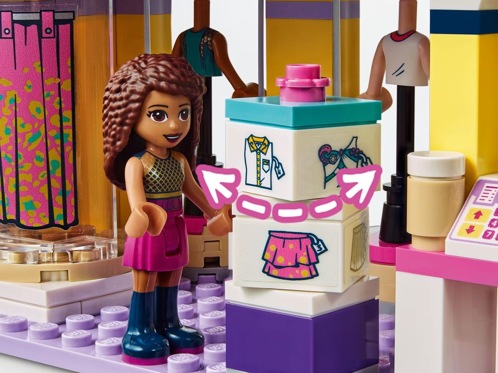 LEGO® Friends Il negozio fashion di Emma componenti