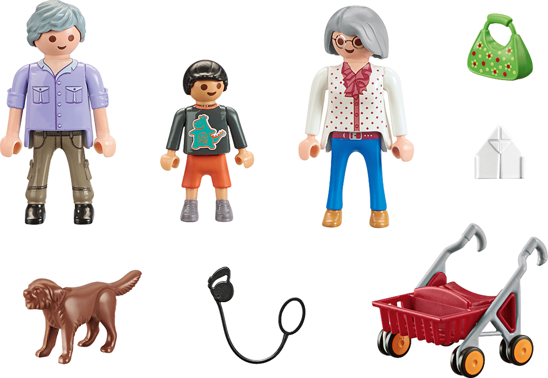 Playmobil® City Life Grandparents with Child components