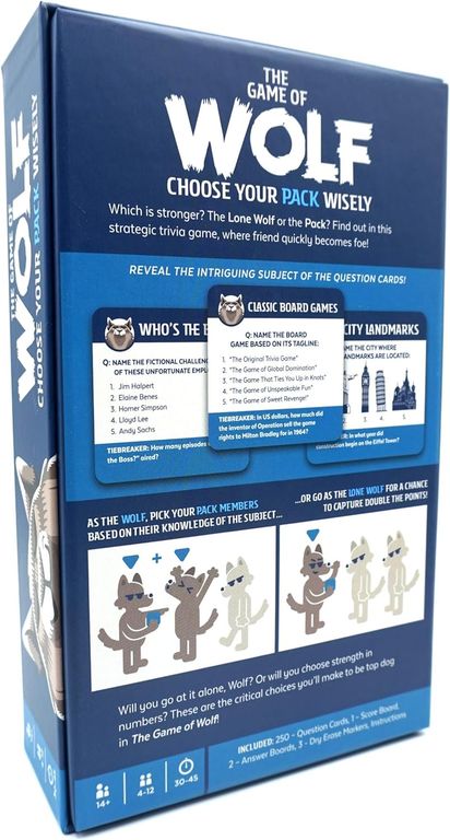 The Game of Wolf back of the box