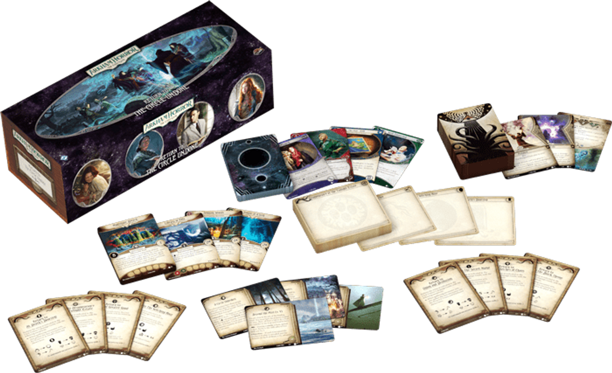 Arkham Horror: The Card Game – Return to the Circle Undone componenten