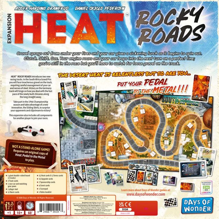 Heat: Rocky Roads back of the box