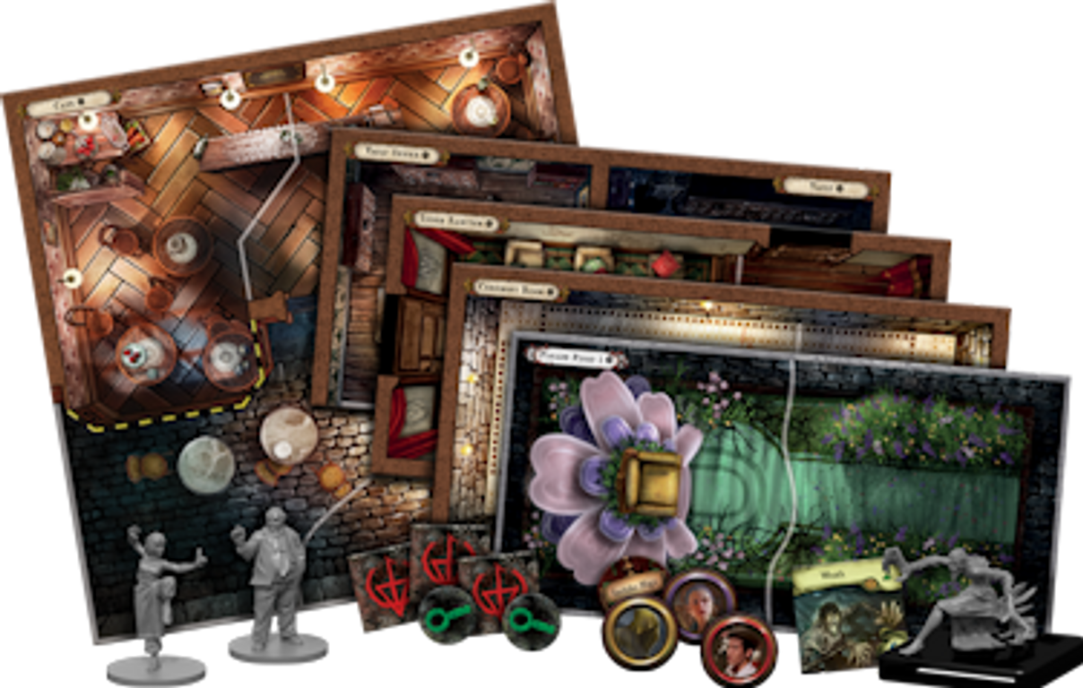 Mansions of Madness: Second Edition - Sanctum of Twilight components