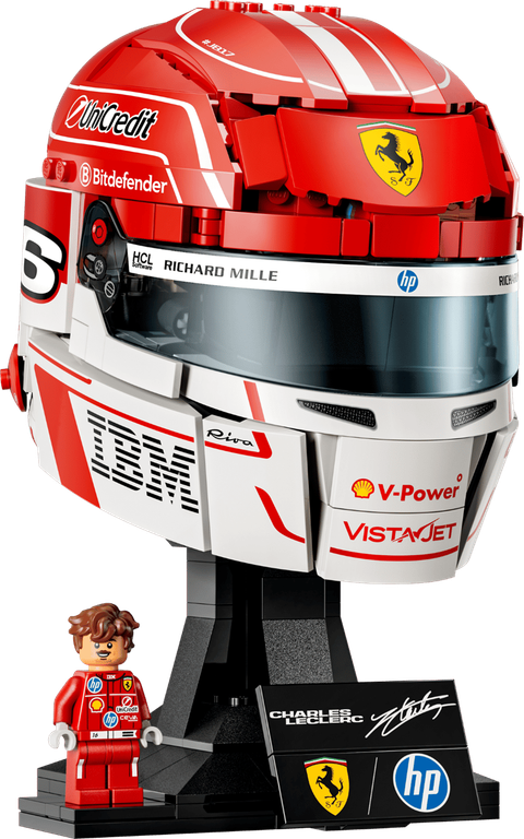 LEGO® Editions Scuderia Ferrari HP Charles Leclerc Helmet components