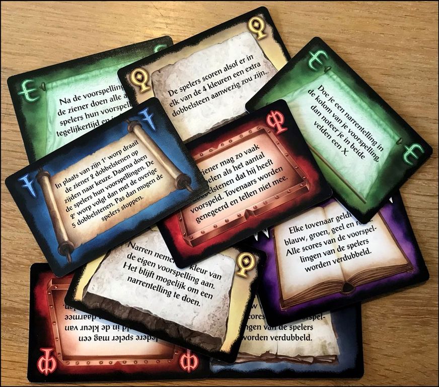 Wizard: Het Dobbelspel kaarten