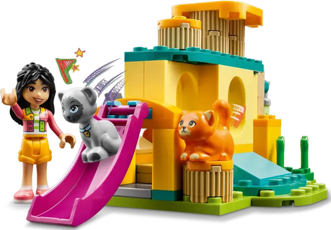LEGO® Friends Kattenspeeltuin componenten
