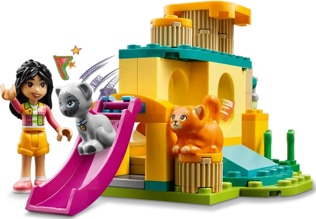 LEGO® Friends Cat Playground Adventure components