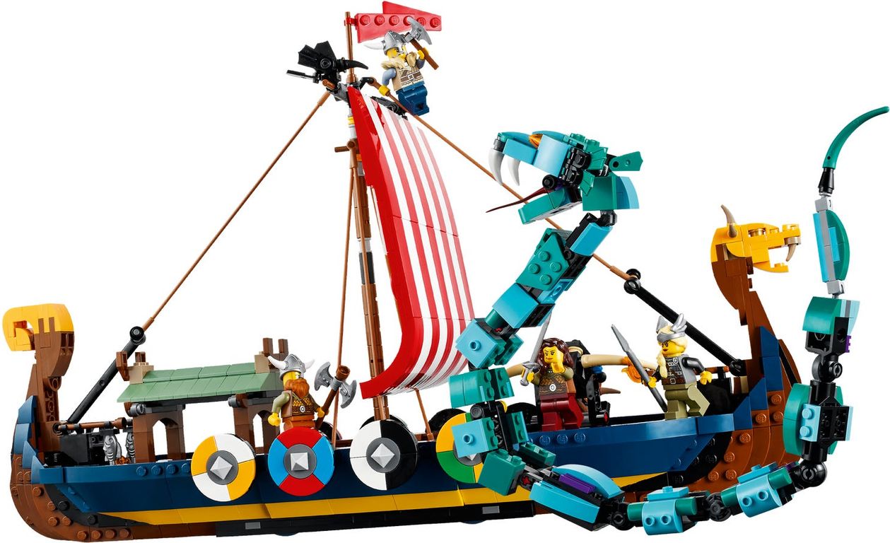 LEGO® Creator Barco Vikingo y Serpiente Midgard jugabilidad