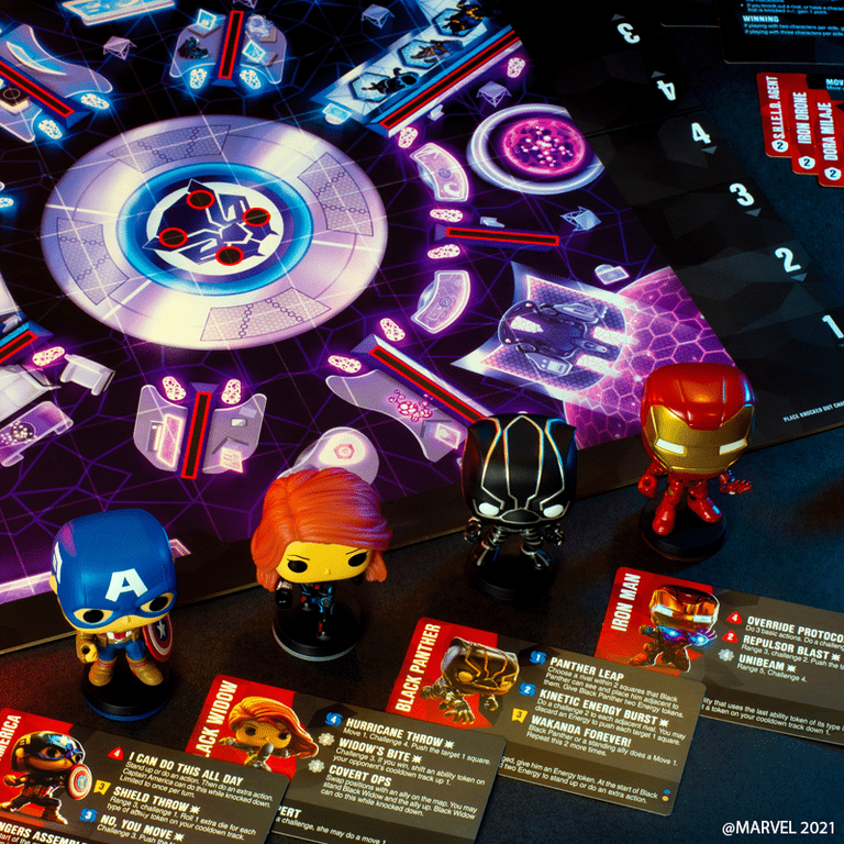 Funkoverse Strategy Game: Marvel 100 components