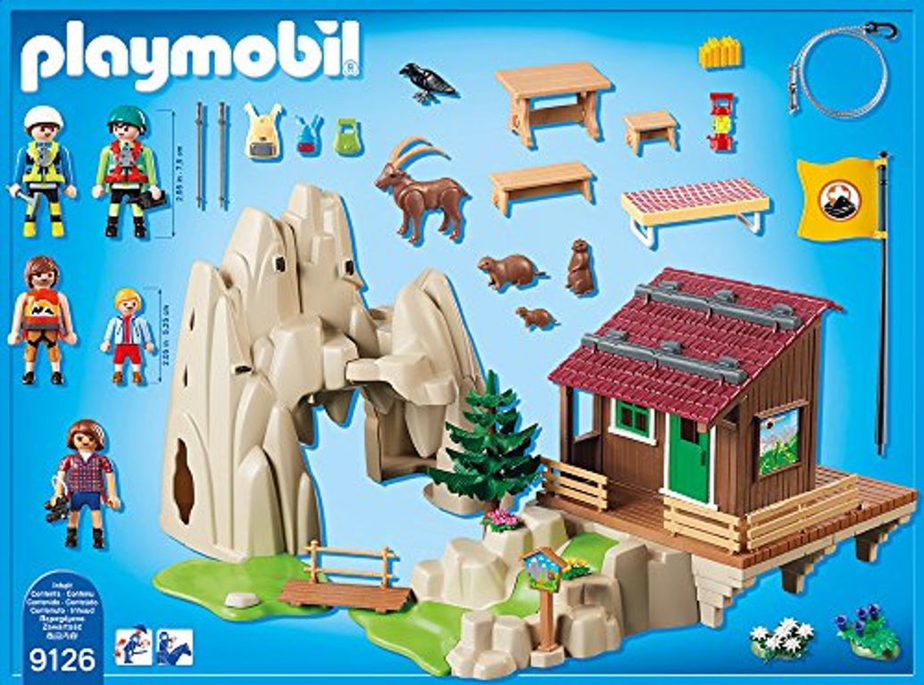 Playmobil® Action Rock Climbers with Cabin components