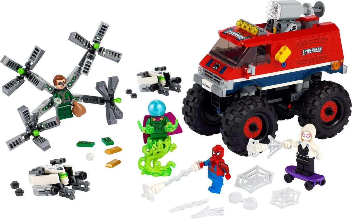 LEGO® Marvel Le camion monstre de Spider-Man contre Mystério composants