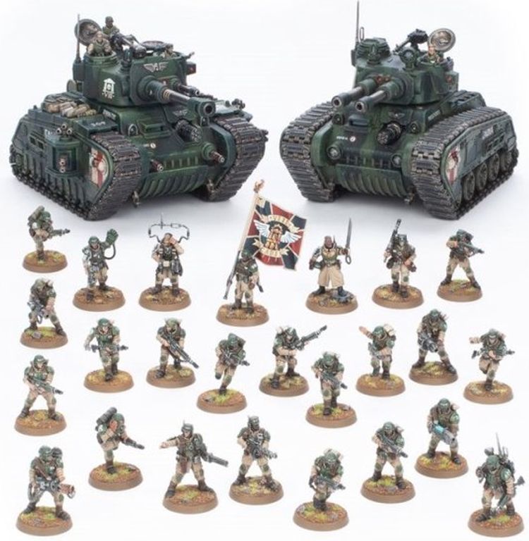 Warhammer 40.000: Astra Militarum - Cadian Defence Force miniatures