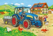 2 puzzles - chantier et ferme