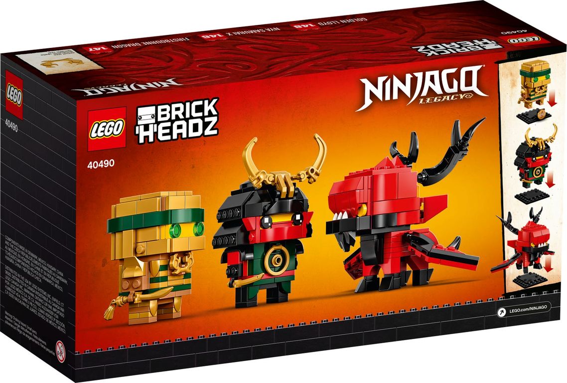 LEGO® BrickHeadz™ NINJAGO® 10 back of the box