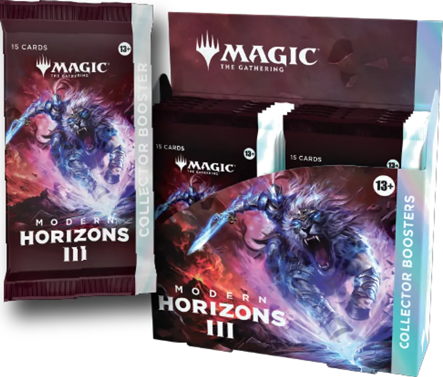 Magic: The Gathering - Modern Horizons 3 Collector Booster Box components