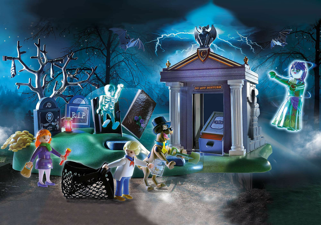 Playmobil® SCOOBY-DOO! Abenteuer auf dem Friedhof spielablauf
