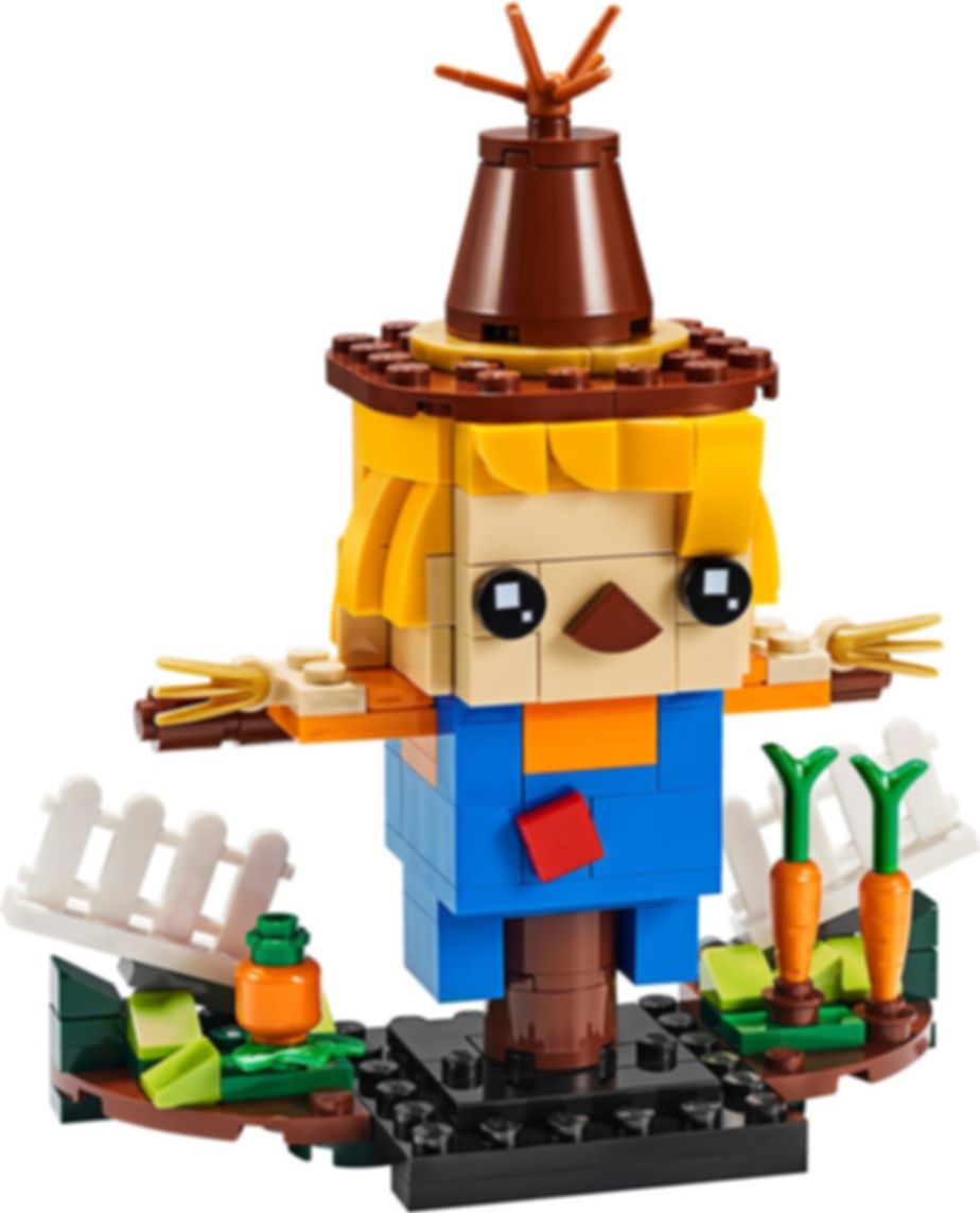 LEGO® BrickHeadz™ Espantapájaros de Acción de Gracias partes