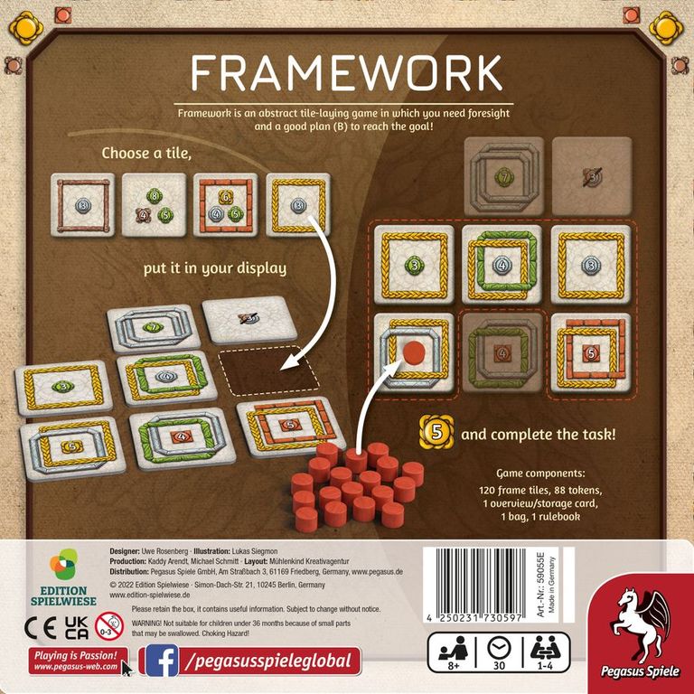 Framework parte posterior de la caja