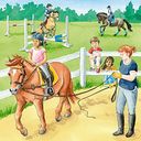 3 puzzles - A day at the horse stable