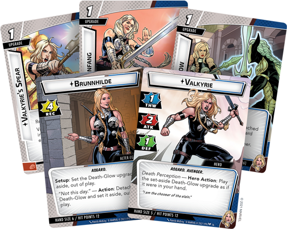 Marvel Champions: Le Jeu de Cartes – Valkyrie cartes