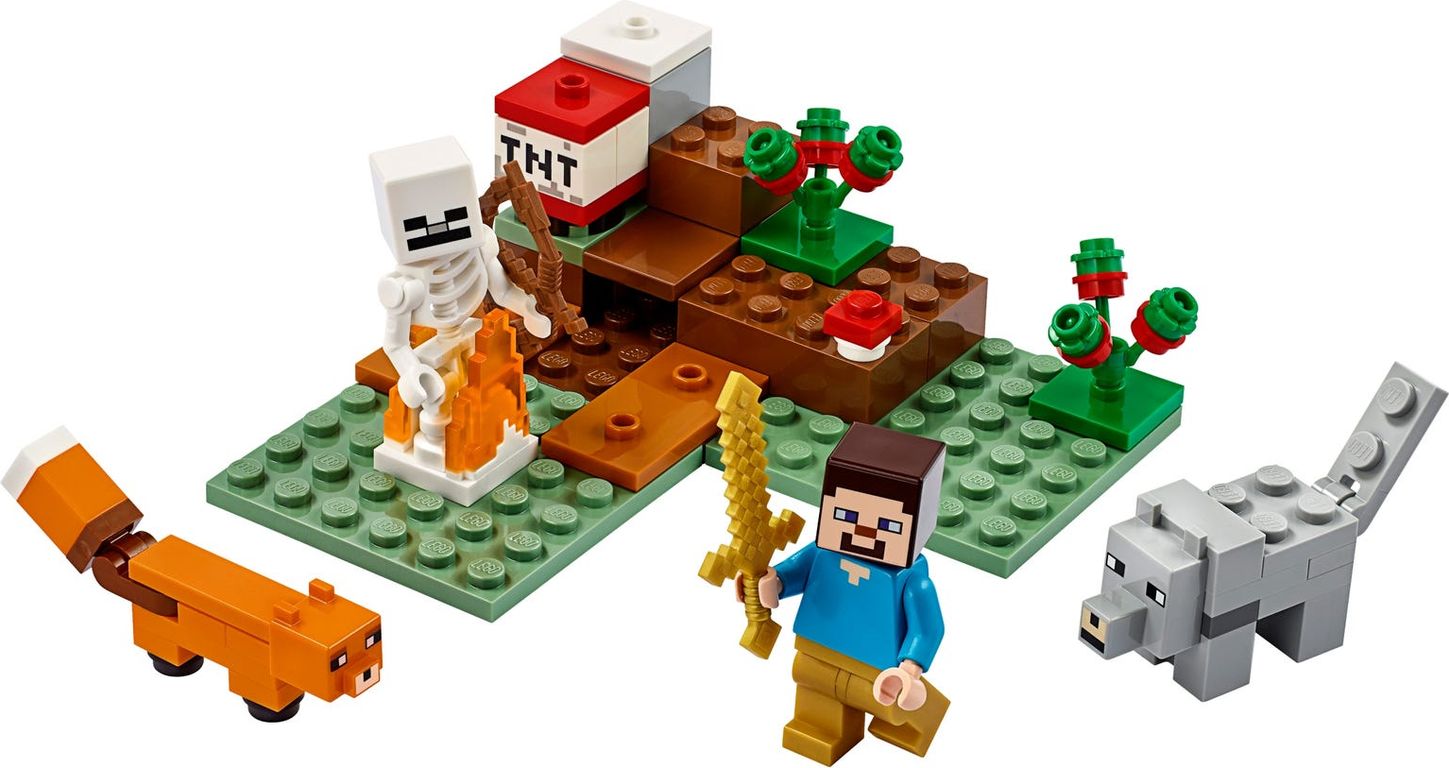 LEGO® Minecraft Het Taiga avontuur componenten