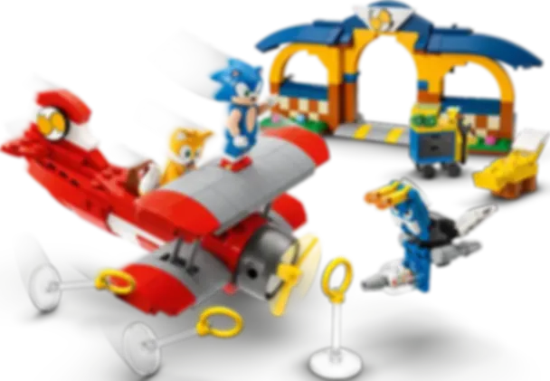 LEGO® Sonic The Hedgehog Taller y Avión Tornado de Tails partes