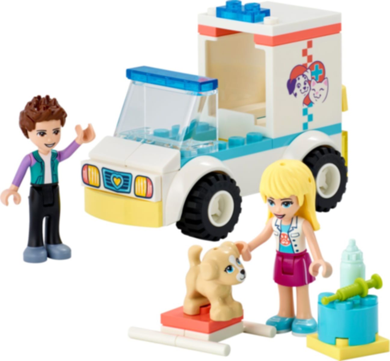 LEGO® Friends Ambulanza della clinica veterinaria componenti