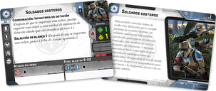 Star Wars Legión: Soldados Costeros Imperiales cartas