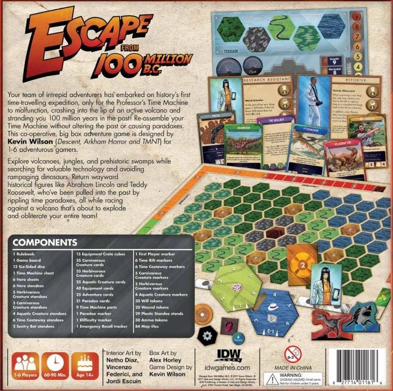 Escape from 100 Million B.C. dos de la boîte