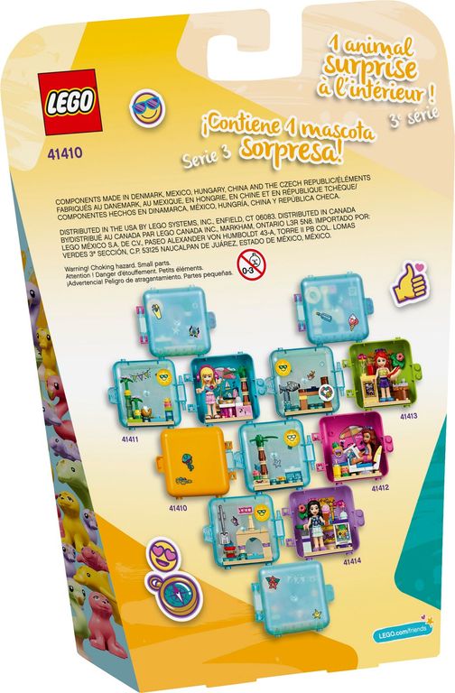 LEGO® Friends Le cube de jeu d'été d'Andréa dos de la boîte