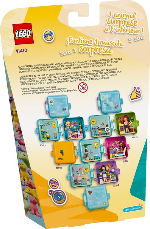 LEGO® Friends Le cube de jeu d'été d'Andréa dos de la boîte