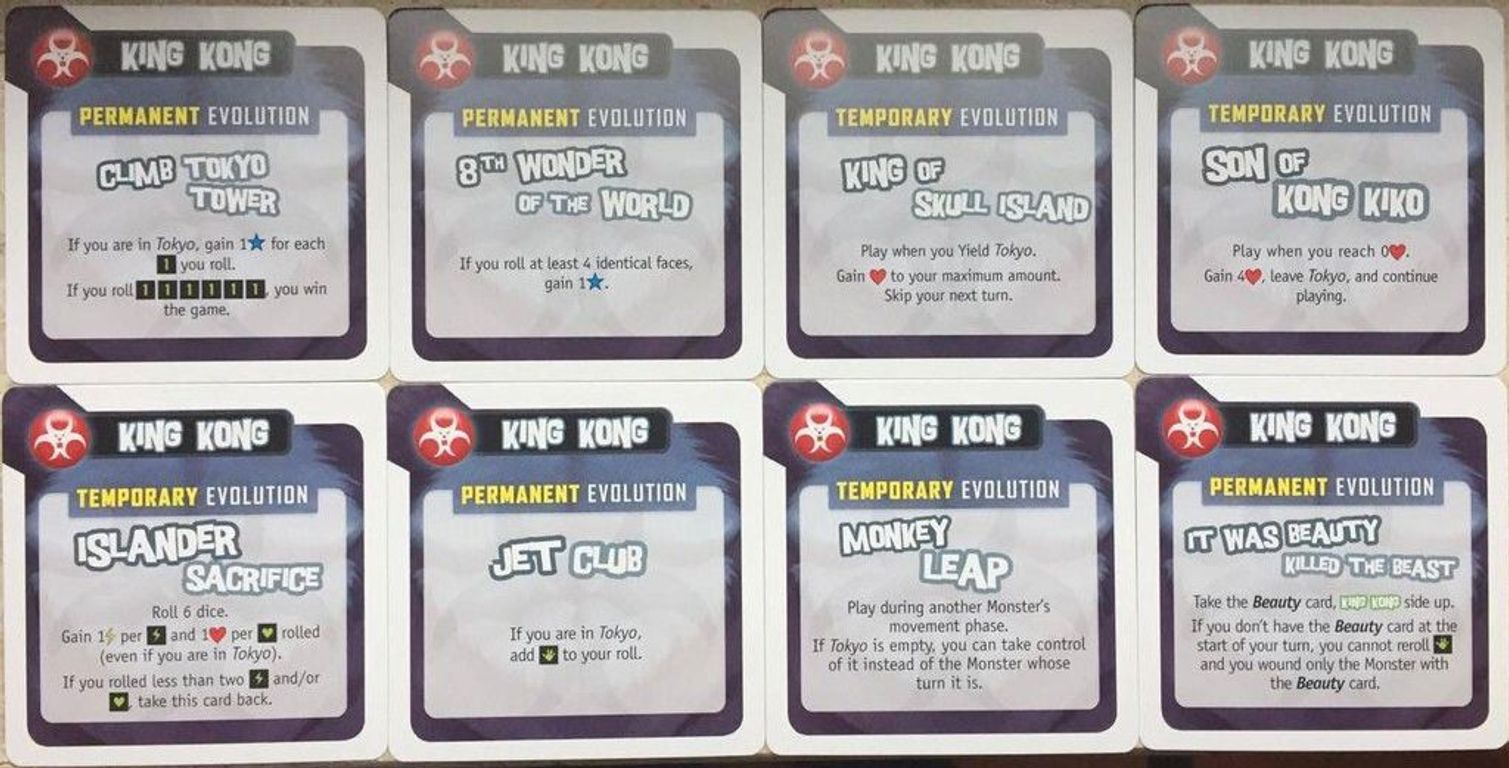 King of Tokyo/New York: Monster Pack - King Kong cards