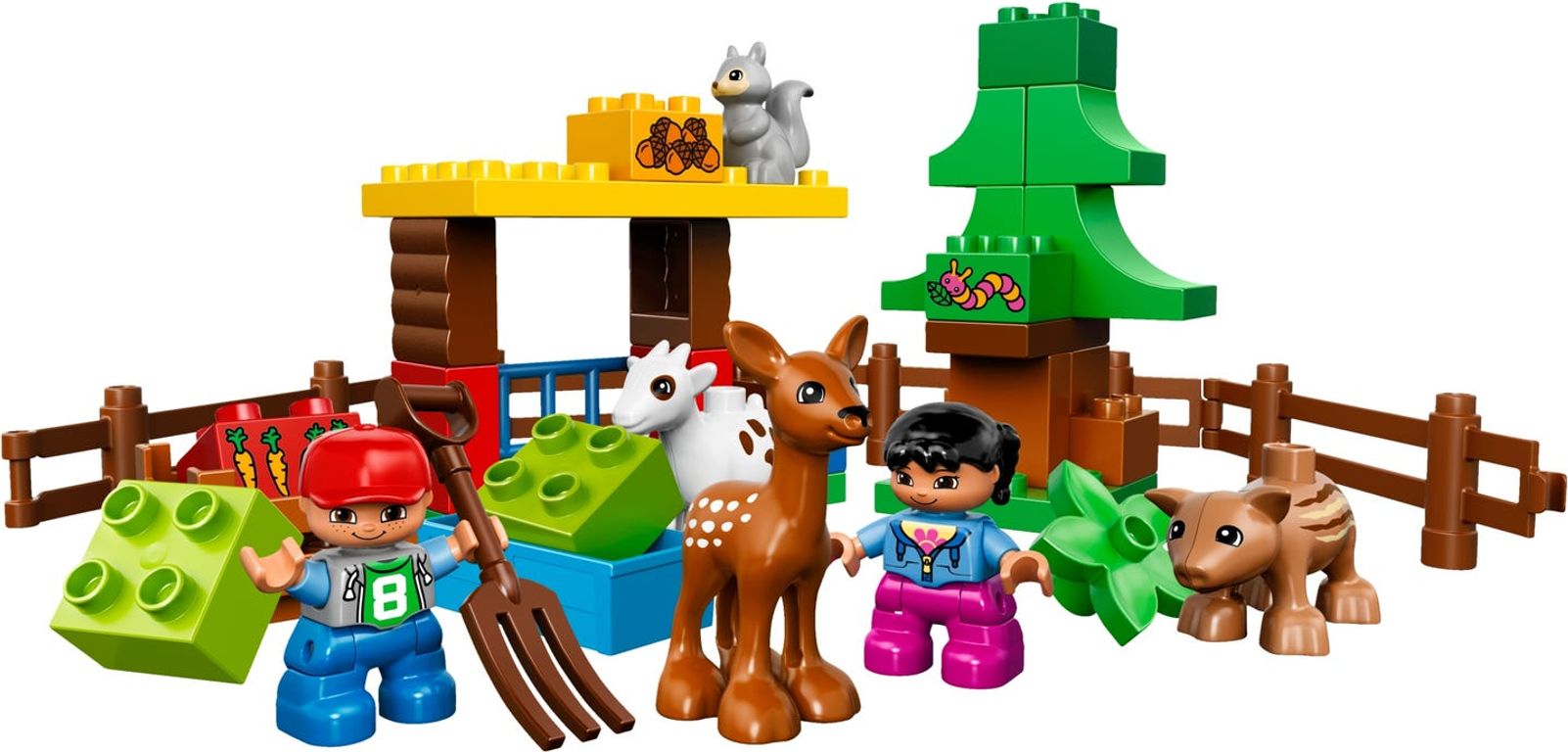 LEGO® DUPLO® Les animaux de la forêt composants