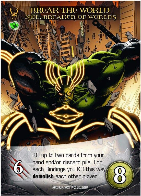 Legendary: A Marvel Deck Building Game – Fear Itself Nul carta