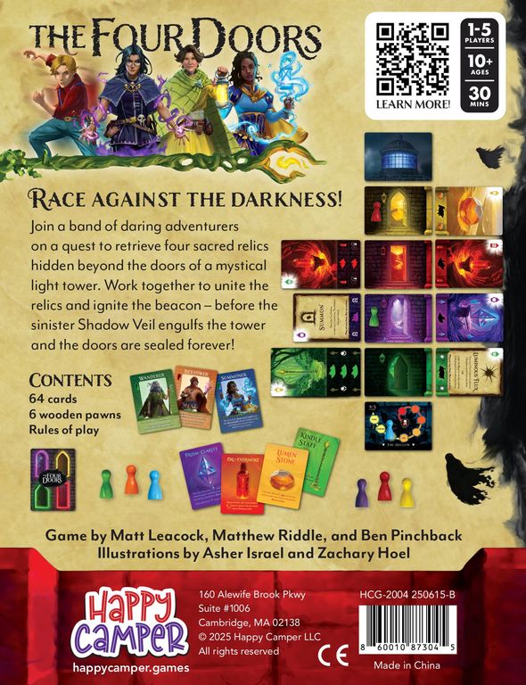 The Four Doors back of the box