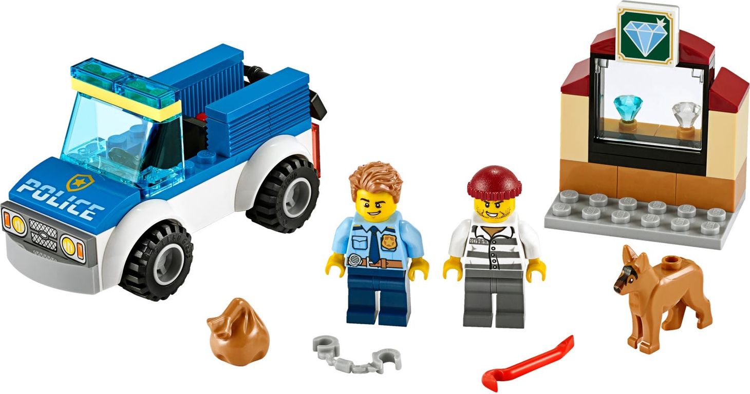 LEGO® City Police Dog Unit components