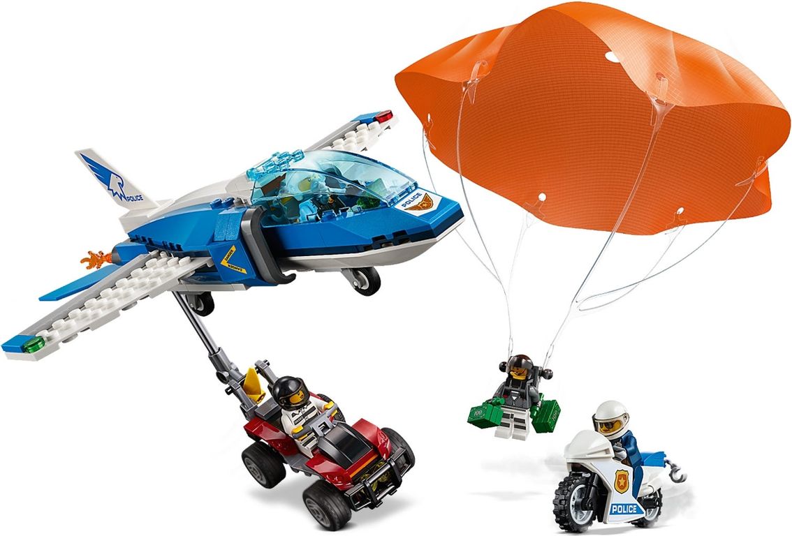 LEGO® City Luchtpolitie parachute-arrestatie speelwijze