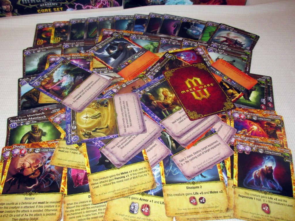 Mage Wars Academy cards