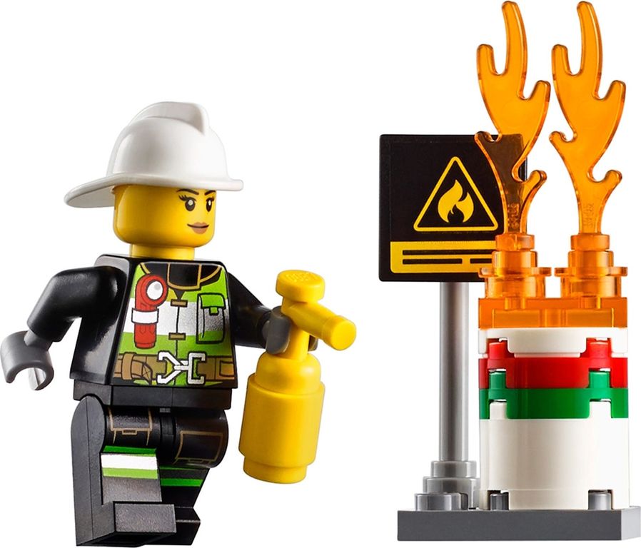 LEGO® City Feuerwehrfahrzeug mit fahrbarer Leiter minifiguren