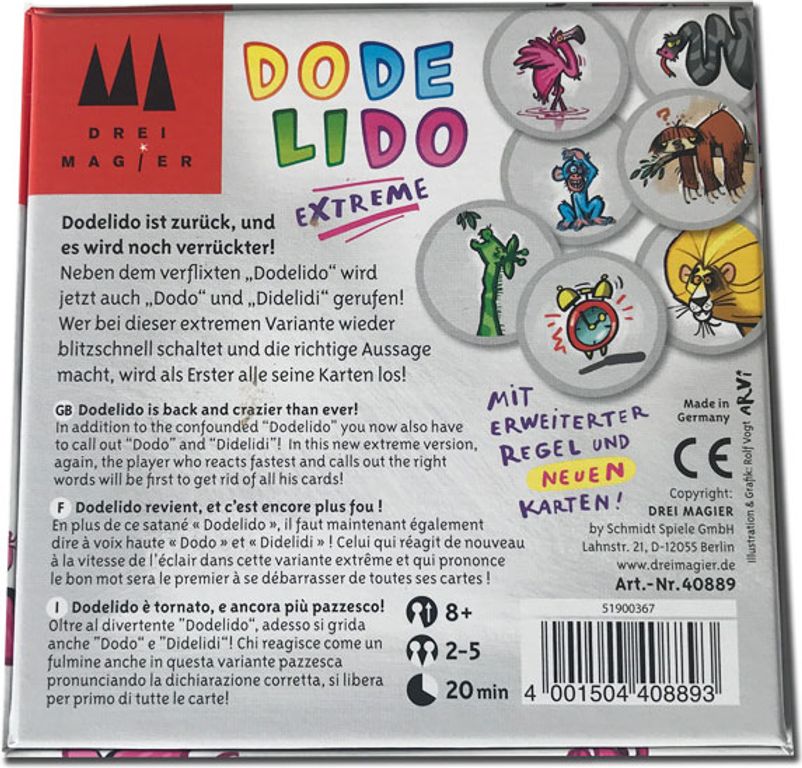 Dodelido Extreme dos de la boîte