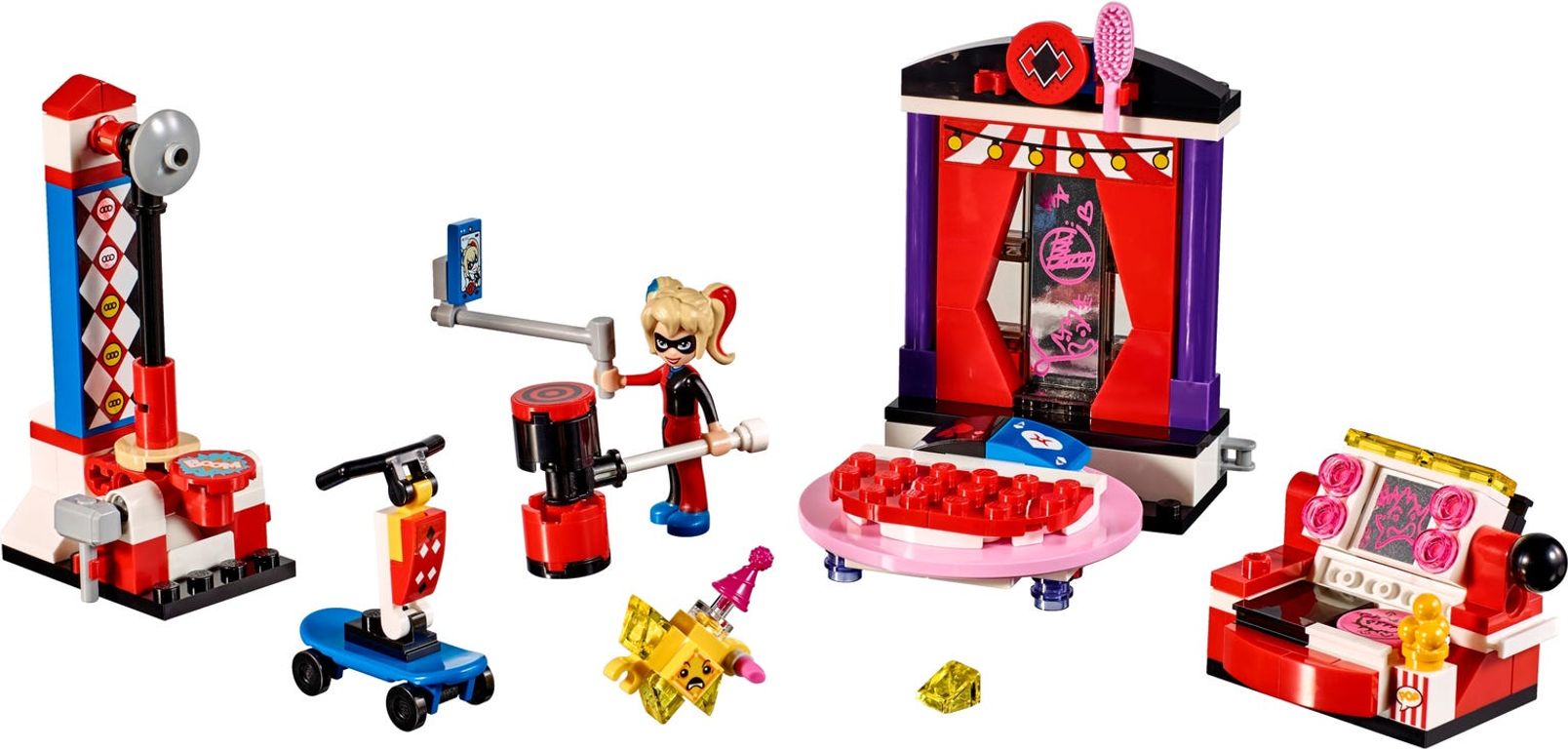 LEGO® DC Superheroes Harley Quinn™ nachtverblijf componenten