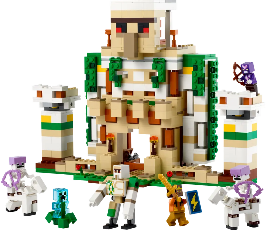 LEGO® Minecraft Het ijzergolemfort componenten