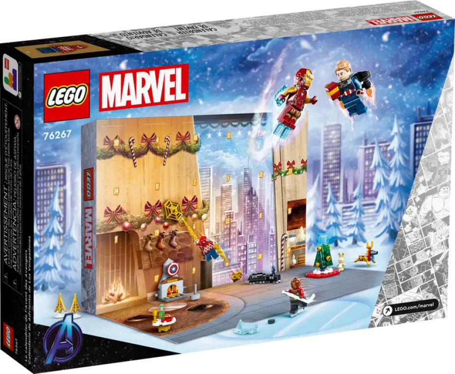 LEGO® Marvel Avengers Advent Calendar 2023 back of the box