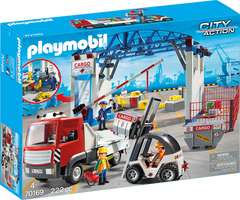 Playmobil® City Action Cargo hall with transport vehicles