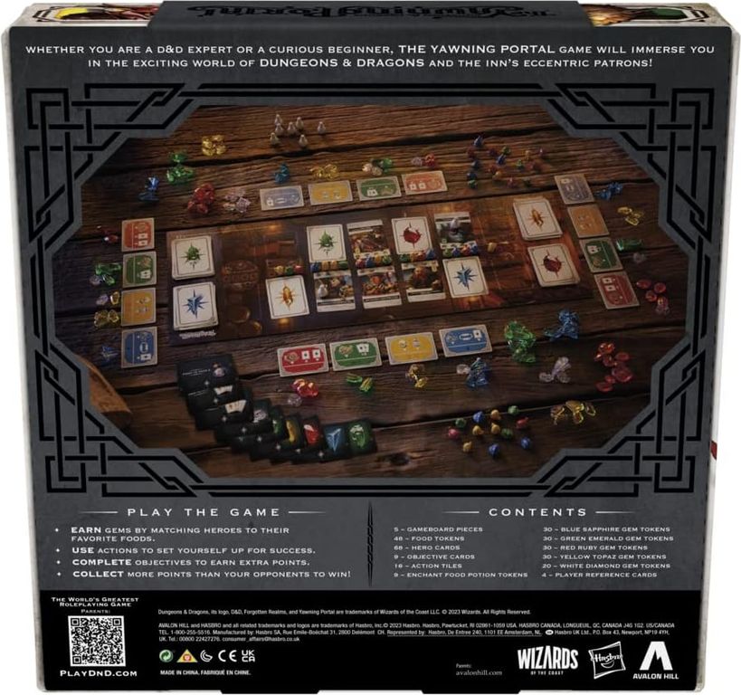 Dungeons & Dragons: The Yawning Portal parte posterior de la caja