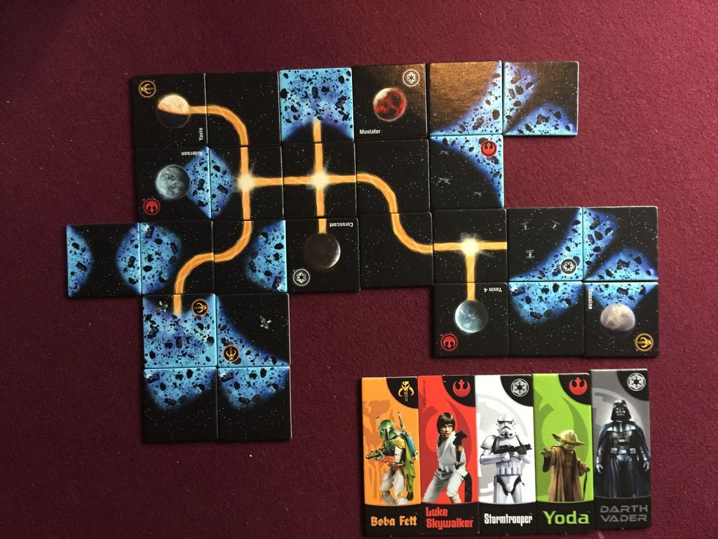 Carcassonne: Star Wars components