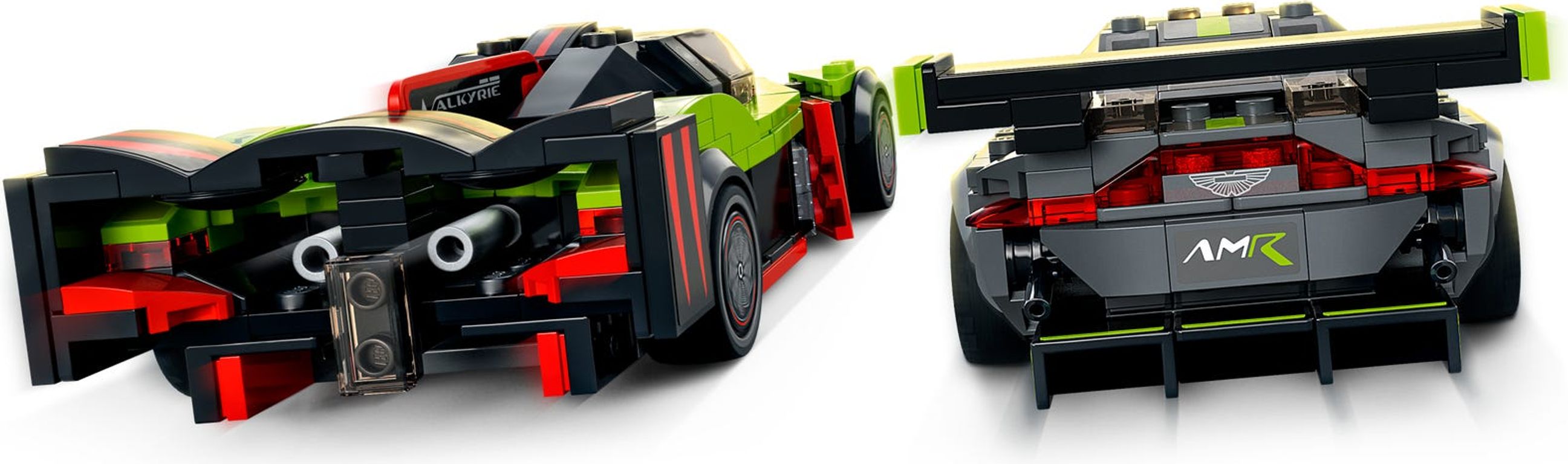 LEGO® Speed Champions Aston Martin Valkyrie AMR Pro en Aston Martin Vantage GT3 achterkant