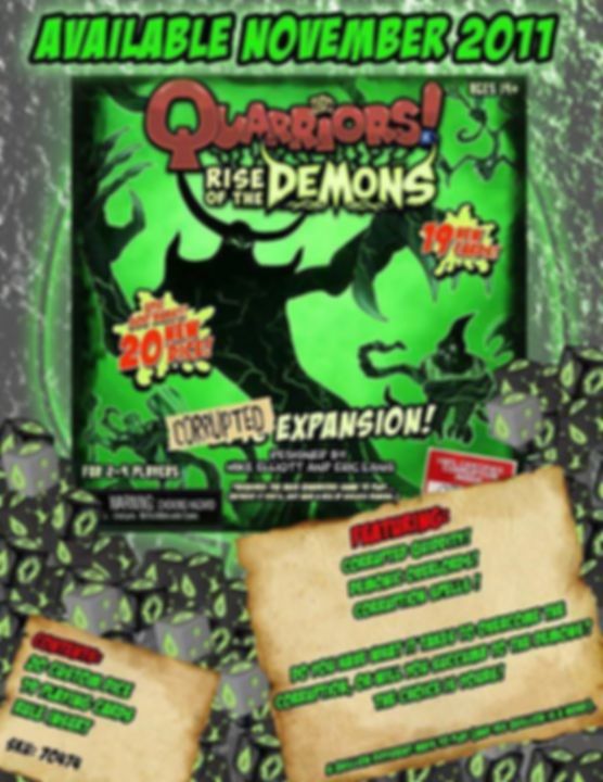 Quarriors! Rise of the Demons components