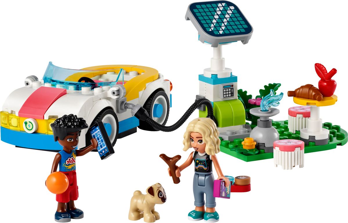 LEGO® Friends Electric Car and Charger components