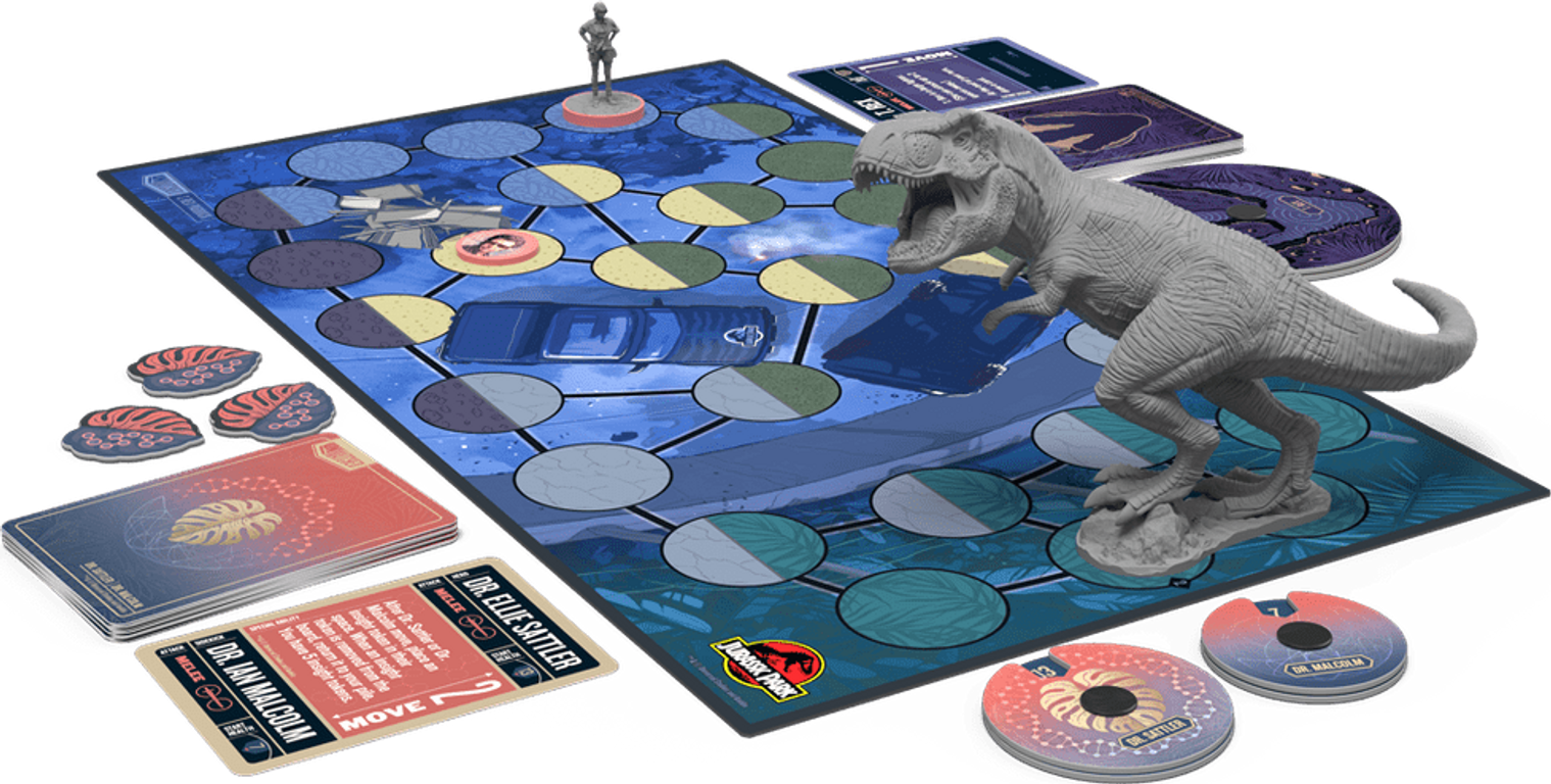 Unmatched: Jurassic Park – Dr. Sattler vs. T. Rex composants